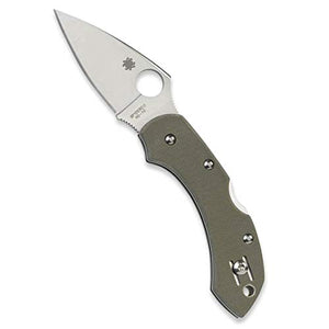 Spyderco Dragonfly Knife - Handle with Full-Flat Grind, VG-10 Steel Blade and Back Lock