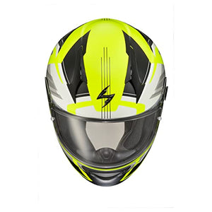 ScorpionEXO R320 Full Face Polycarbonate Shell Motorcycle Helmet with Pinlock Ready Shield and Bluetooth Ready Speaker Pockets DOT Approved Adult