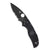 Spyderco Native 5 Signature Knife with 2.95" CPM S30V Black Steel Blade and Black FRN Handle - CombinationEdge - C41PSBBK5