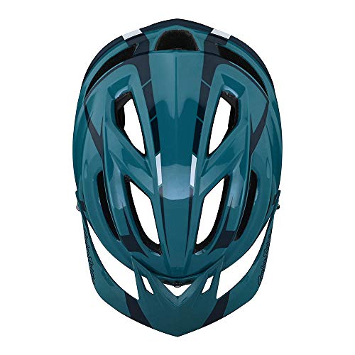 Troy Lee Designs A2 MIPS MTB Bicycle Helmet Silver Marine Blue