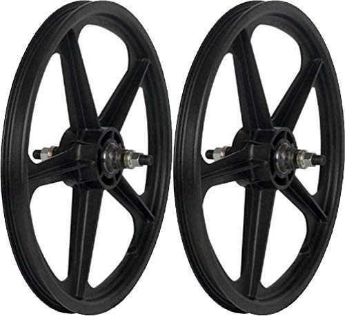 Skyway Tuff II wheel set 20X1.75" 3/8" nutted 5 Spk Bk