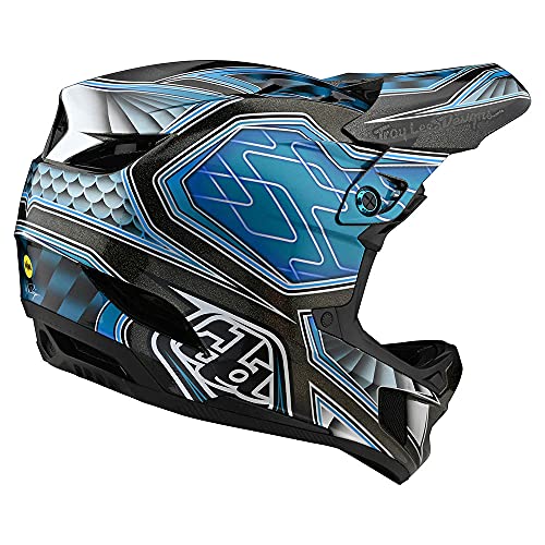 Troy Lee Designs Adult|Downhill|Mountain Bike|BMX|Full Face D4 Composite  Helmet Low Rider W/MIPS (Teal, XS)